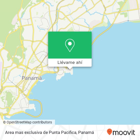 Mapa de Area mas exclusiva de Punta Pacifica