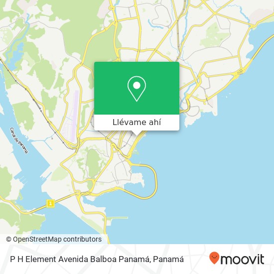 Mapa de P  H  Element  Avenida Balboa Panamá