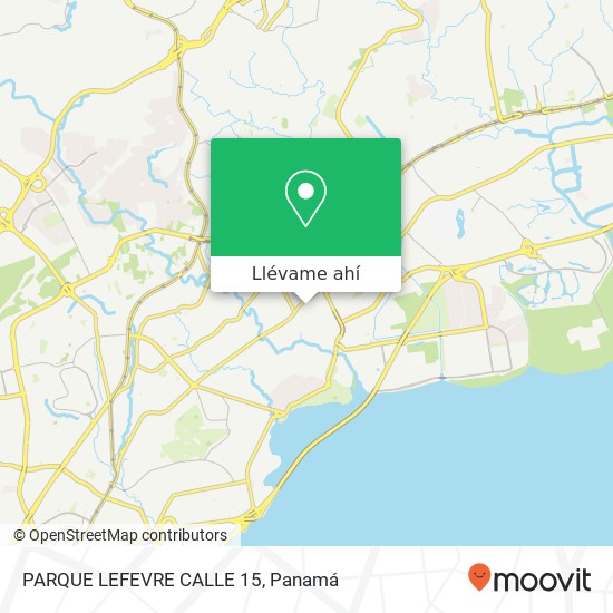 Mapa de PARQUE LEFEVRE CALLE 15