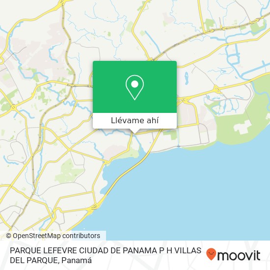 Mapa de PARQUE LEFEVRE  CIUDAD DE PANAMA  P H  VILLAS DEL PARQUE