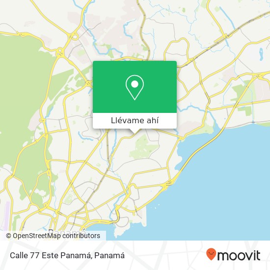 Mapa de Calle 77 Este  Panamá