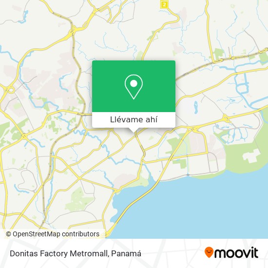 Mapa de Donitas Factory Metromall