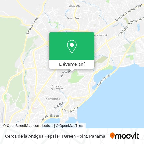 Mapa de Cerca de la Antigua Pepsi  PH  Green Point