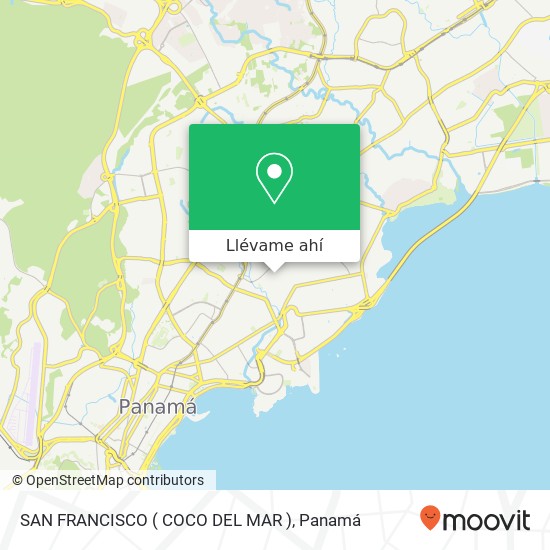 Mapa de SAN FRANCISCO ( COCO DEL MAR )