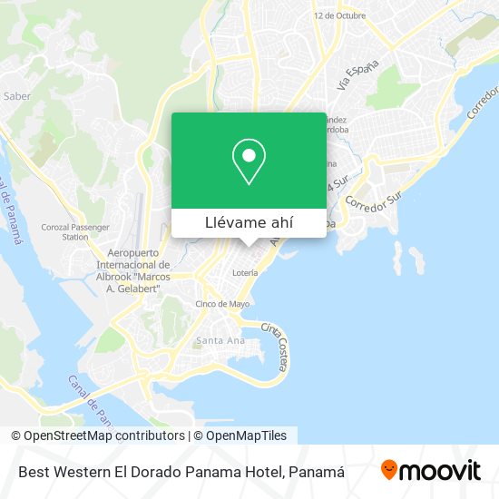 Mapa de Best Western El Dorado Panama Hotel