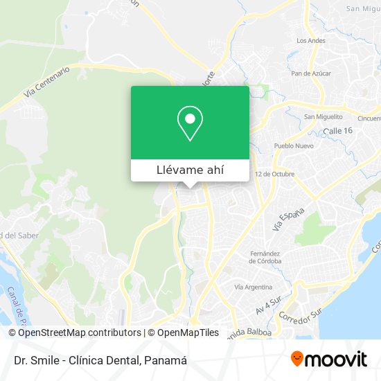 Mapa de Dr. Smile - Clínica Dental