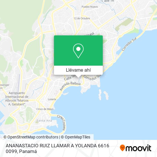 Mapa de ANANASTACIO RUIZ  LLAMAR A YOLANDA 6616 0099
