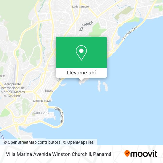 Mapa de Villa Marina Avenida Winston Churchill