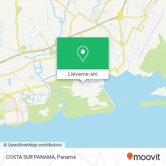 Mapa de COSTA SUR  PANAMA