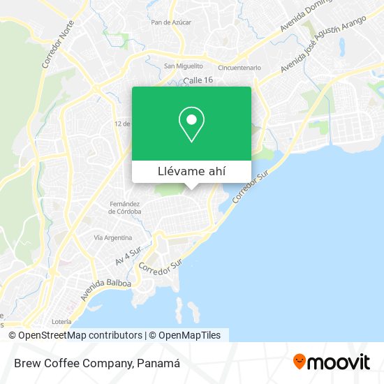 Mapa de Brew Coffee Company