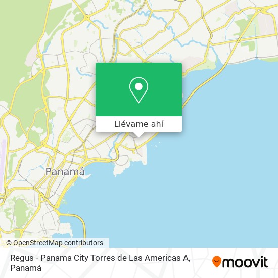 Mapa de Regus - Panama City Torres de Las Americas A