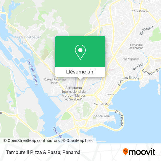 Mapa de Tamburelli Pizza & Pasta