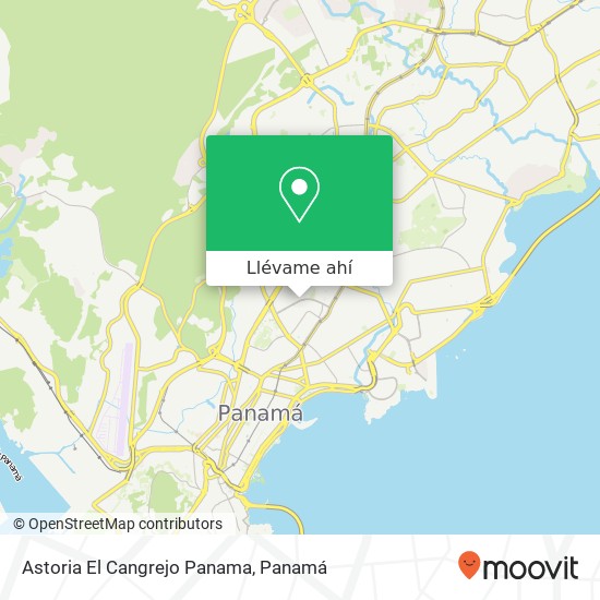 Mapa de Astoria  El Cangrejo  Panama
