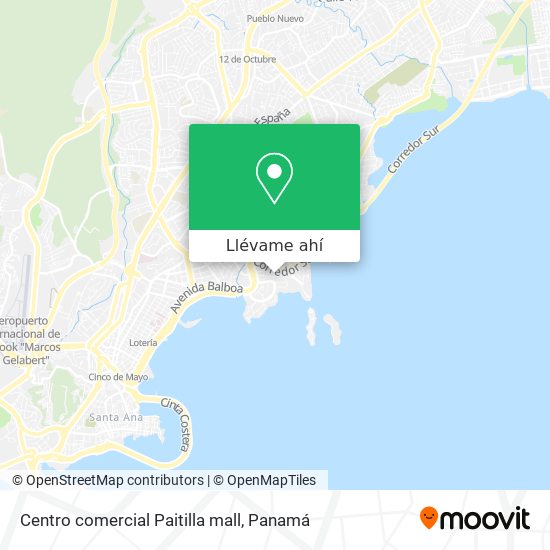 Mapa de Centro comercial Paitilla mall