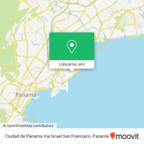 Mapa de Ciudad de Panama Via Israel San Francisco