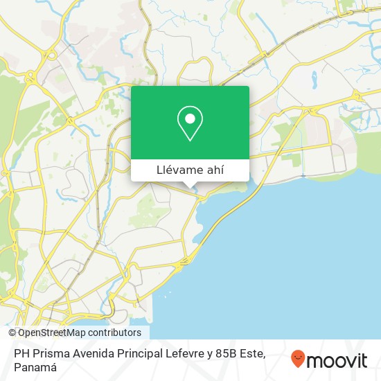 Mapa de PH Prisma Avenida Principal Lefevre y 85B Este