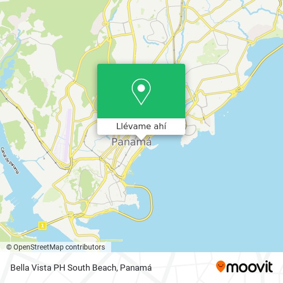 Mapa de Bella Vista  PH South Beach