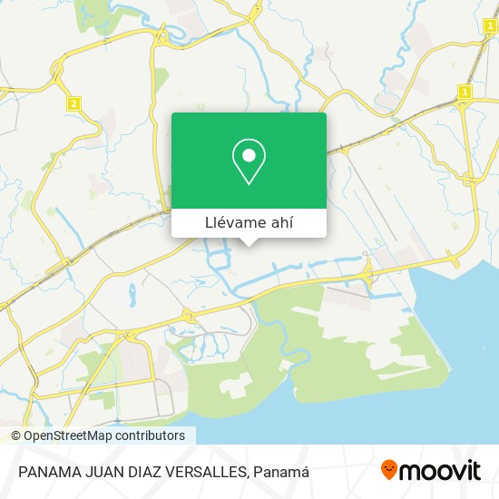 Mapa de PANAMA JUAN DIAZ VERSALLES