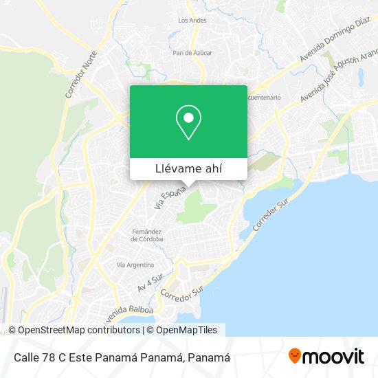 Mapa de Calle 78 C Este  Panamá  Panamá