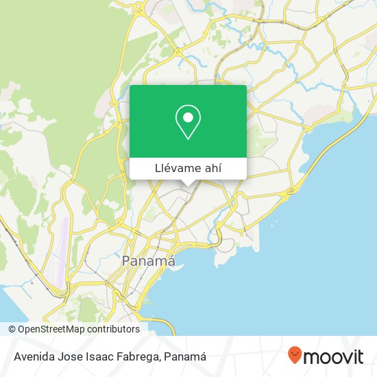 Mapa de Avenida Jose Isaac Fabrega