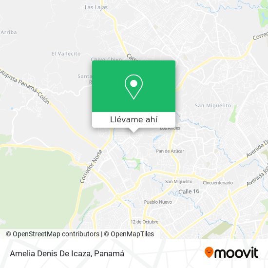 Mapa de Amelia Denis De Icaza