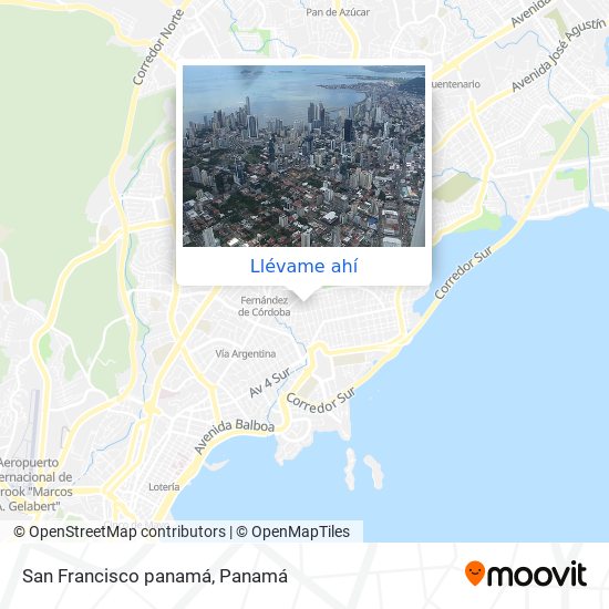 Mapa de San Francisco panamá