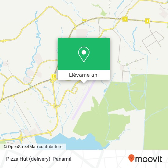 Mapa de Pizza Hut (delivery)