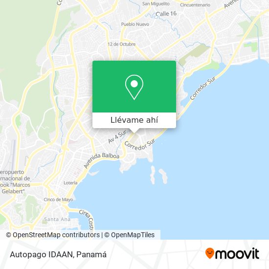 Mapa de Autopago IDAAN