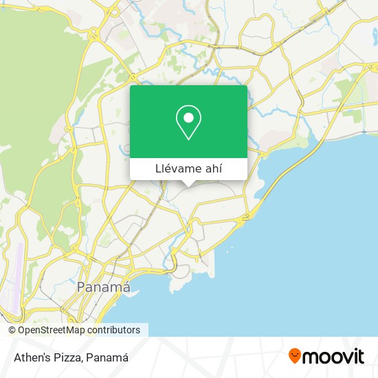 Mapa de Athen's Pizza