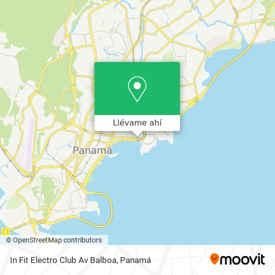Mapa de In Fit Electro Club Av Balboa