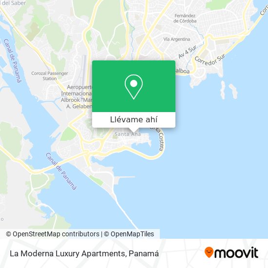 Mapa de La Moderna Luxury Apartments