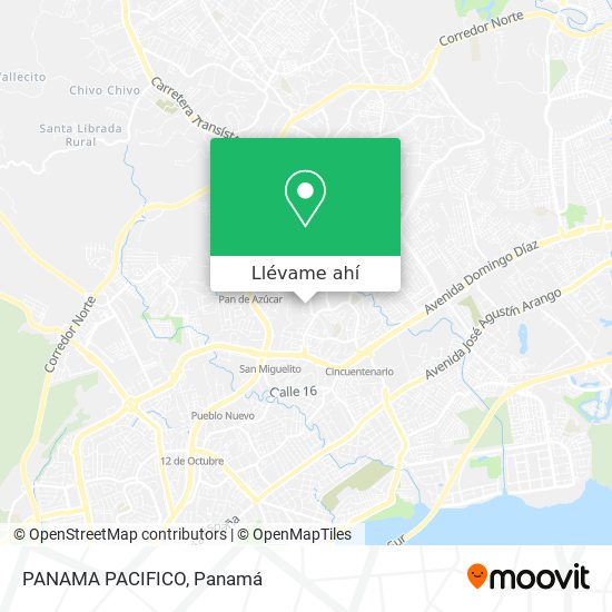 Mapa de PANAMA PACIFICO