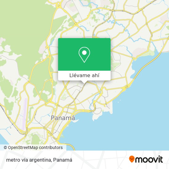 Mapa de metro vía argentina