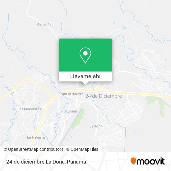 Mapa de 24 de diciembre La Doña