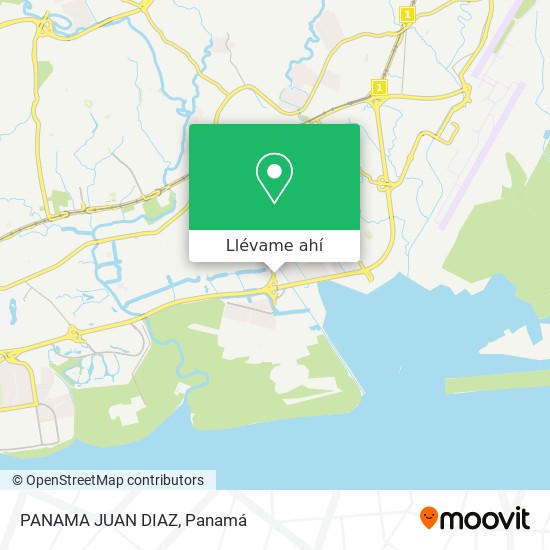 Mapa de PANAMA JUAN DIAZ