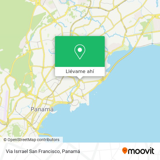 Mapa de Via Isrrael San Francisco