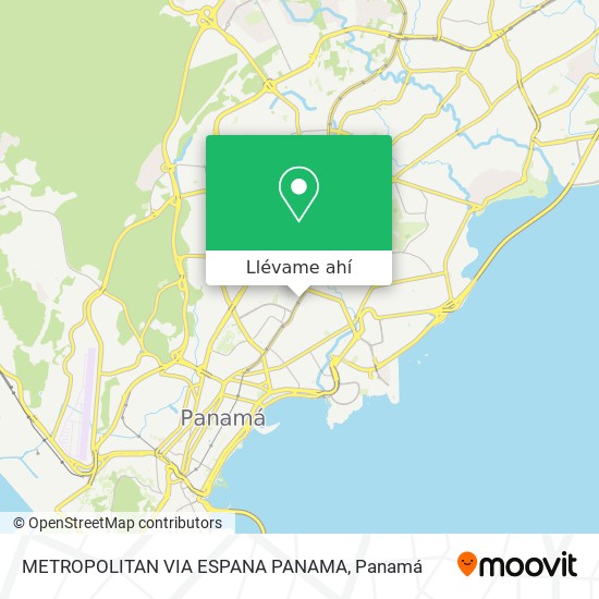 Mapa de METROPOLITAN VIA ESPANA PANAMA