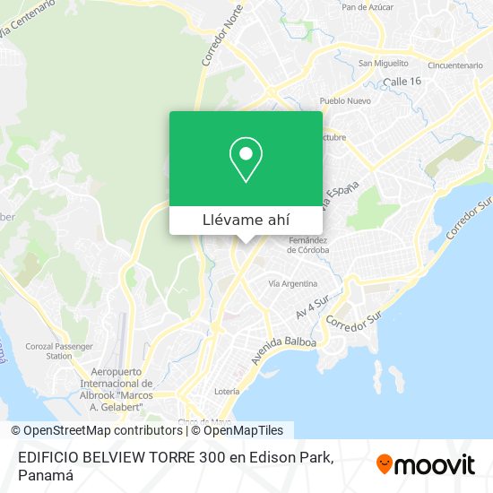 Mapa de EDIFICIO BELVIEW TORRE 300 en Edison Park