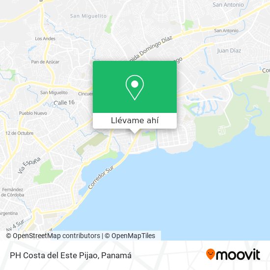 Mapa de PH Costa del Este Pijao
