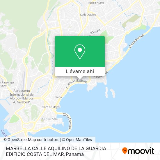 Mapa de MARBELLA  CALLE AQUILINO DE LA GUARDIA  EDIFICIO COSTA DEL MAR