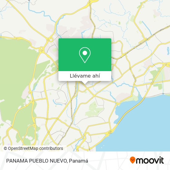 Mapa de PANAMA PUEBLO NUEVO