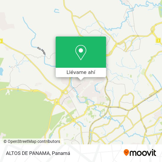 Mapa de ALTOS DE PANAMA