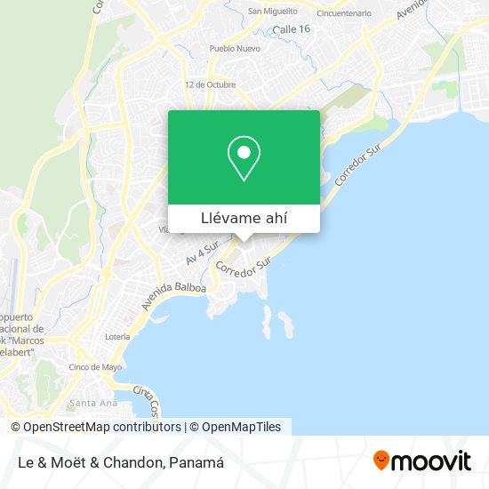 Mapa de Le & Moët & Chandon
