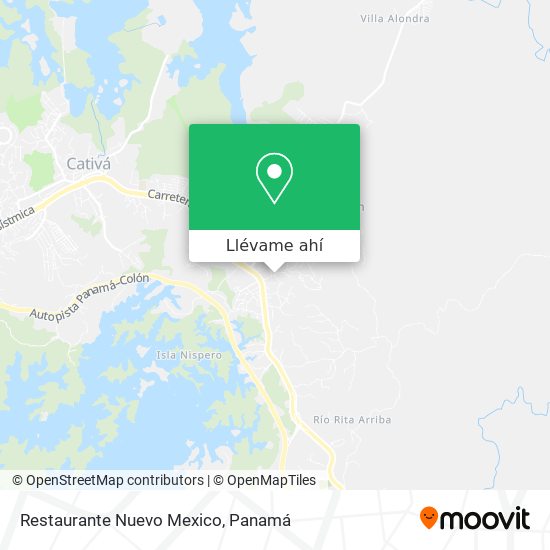 Mapa de Restaurante Nuevo Mexico