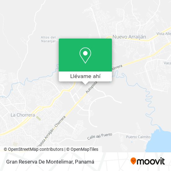 Mapa de Gran Reserva De Montelimar