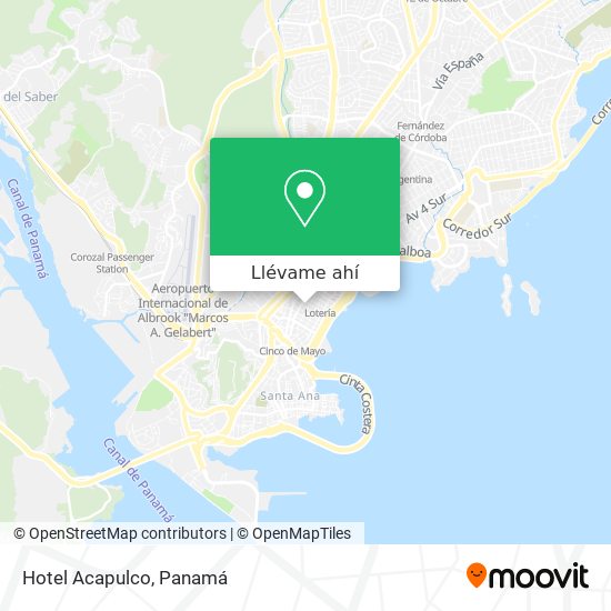 Mapa de Hotel Acapulco