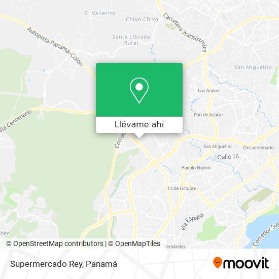 Mapa de Supermercado Rey