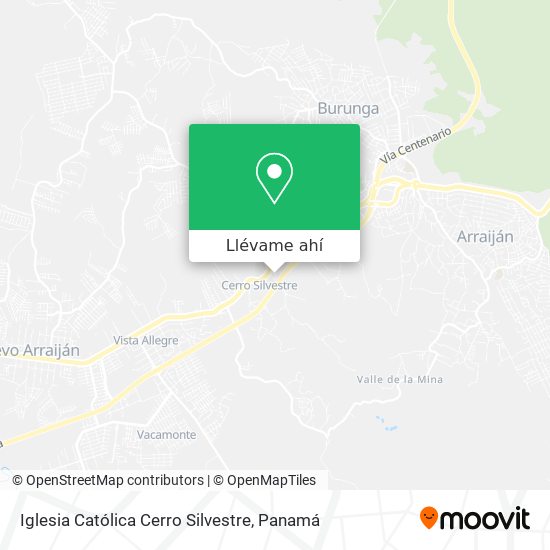 Mapa de Iglesia Católica Cerro Silvestre