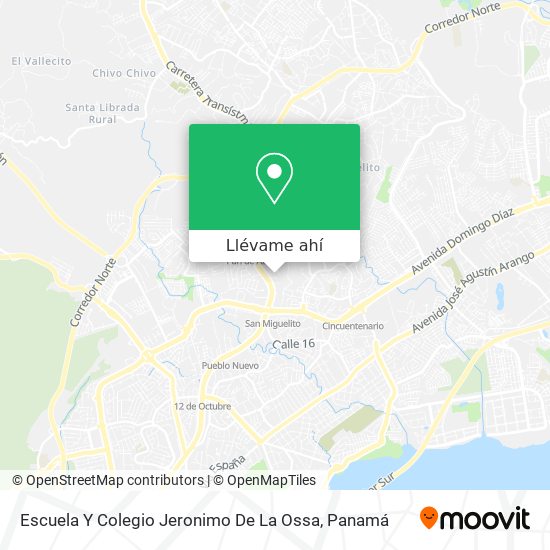 Mapa de Escuela Y Colegio Jeronimo De La Ossa