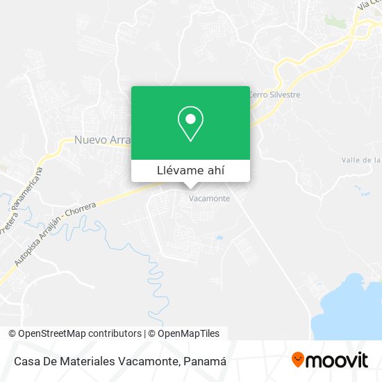 Mapa de Casa De Materiales Vacamonte